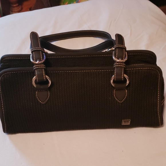The Sak Handbags - THE SAK BLACK WIVEN BAG PURSE